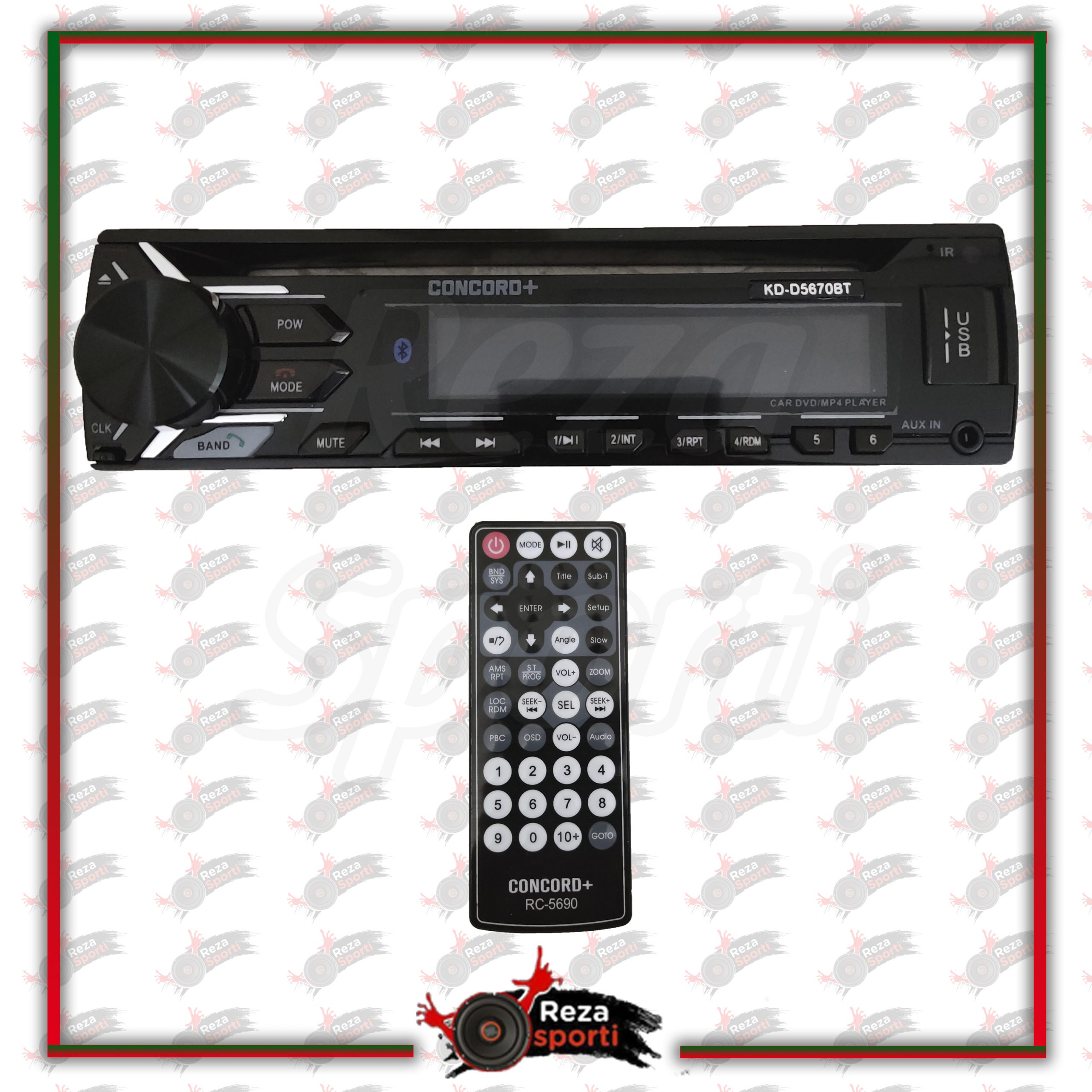 ضبط کنکورد پلاس مدل KD-D5670BT 1 ضبط کنکورد پلاس مدل KD-D5670BT